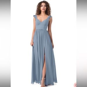 Azazie Stassie Bridesmaid Dress in Dusty Blue